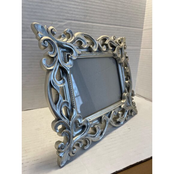 5X7 Carved Ornate Picture Frame - Drexel Heritage Distressed Table Frame - Picture 3 of 11